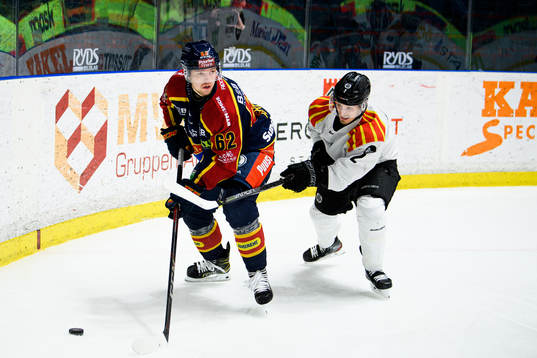 Djurgårdens Manuel Ågren och Brynäs Kristofer Berglund
