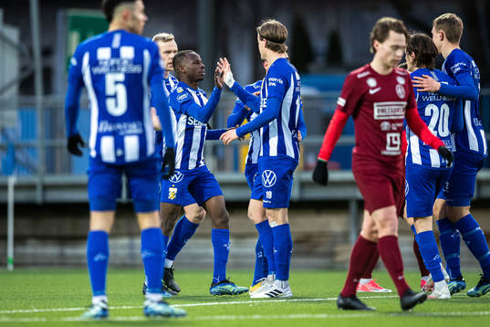 IFK Göteborgs Alhassan Yusuf Abdullahi jublar med