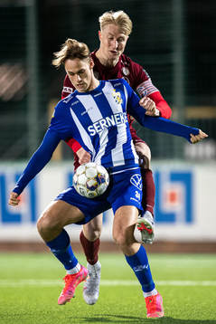IFK Göteborgs Oscar Vilhelmsson och Landskronas Viktor