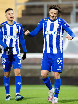 IFK Göteborgs Simon Thern jublar