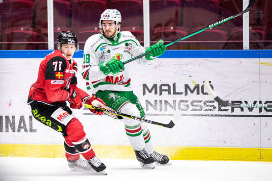 Malmö Redhawks Jan-Mikael Järvinen och Rögles Dennis