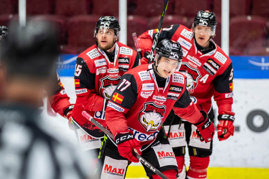Malmö Redhawks Pathrik Westerholm jublar