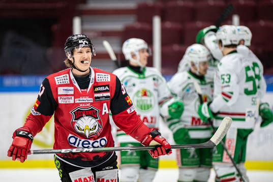 Malmö Redhawks Emil Sylvegård deppar