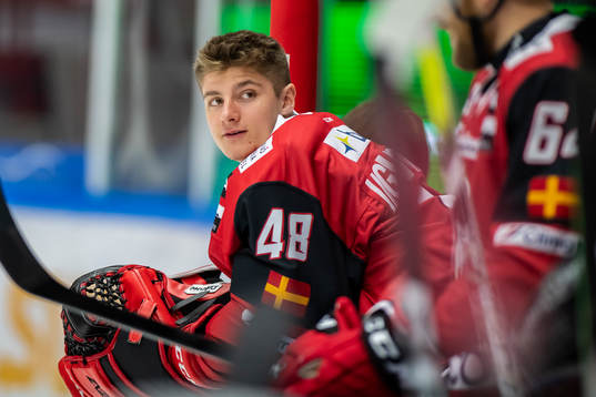 Malmö Redhawks målvakt Louis Ingvordsen