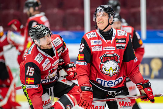 Malmö Redhawks Axel Wemmenborn och Matias Lassen