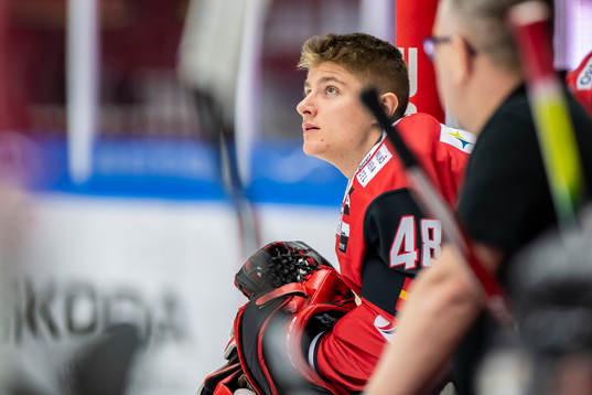 Malmö Redhawks målvakt Louis Ingvordsen