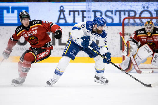 Luleås Filip Hållander och Leksands Mattias Ritola