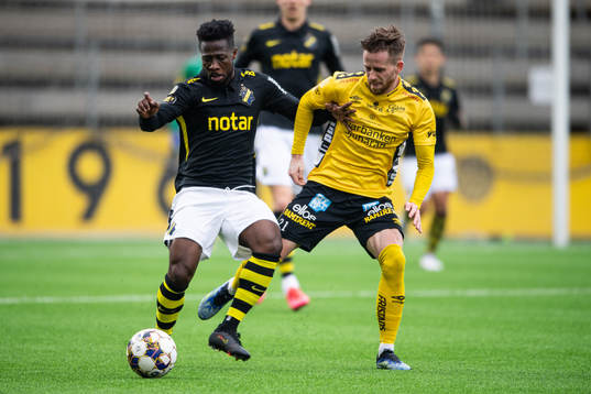 s Ebenezer Ofori och Elfsborgs Rasmus Alm