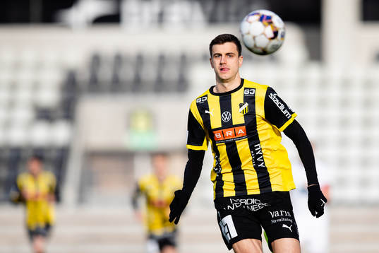 under fotbollsmatchen i Svenska Cupen mellan Häcken och