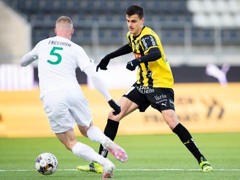 Västerås David Engström mot Häckens Alexander Jeremejeff