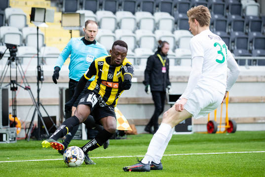 Häckens Benie Adama Traore och Västerås Albin Sporrong
