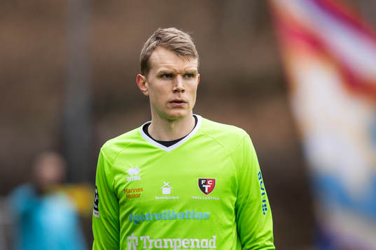 Trollhättans målvakt Simon Forslund