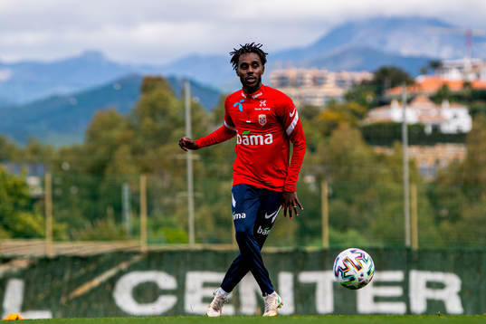 Tokmac Nguen of the Norwegian national football team