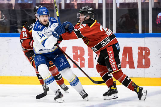 Leksands Peter Cehlarik och Luleås Nils Lundkvist