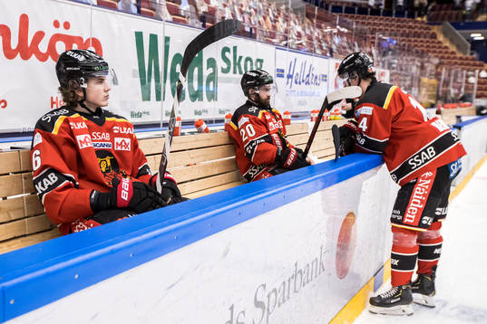 Luleås Radek Muzik och Jack Connolly och Jonas Berglund