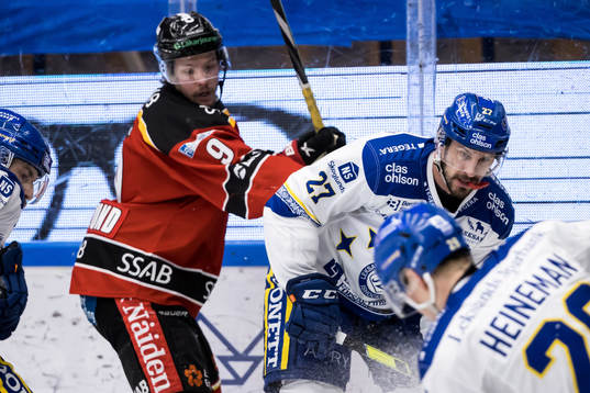Luleås Victor Berglund och Leksands Marek Hrivik