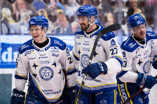 Leksands Marek Hrivik jublar