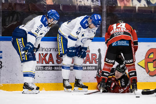 Leksands Mattias Ritola och Leksands Carter Ashton och