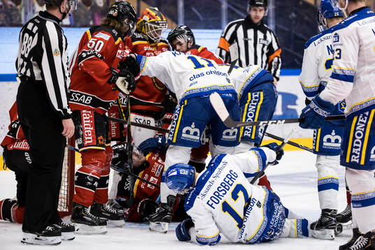 Leksands Martin Karlsson och Fredrik Forsberg och Luleås