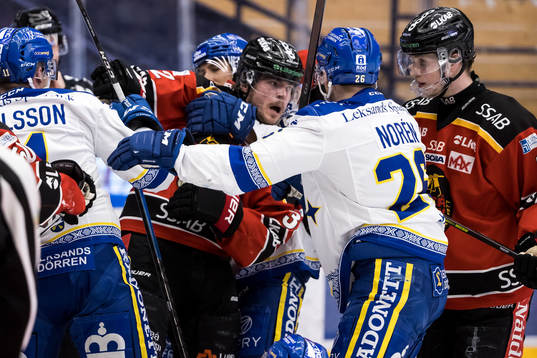 Luleås Oscar Engsund och Leksands Patrik Norén