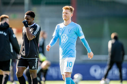 Örebros Kevin Wright och Malmö FFs Anders Christiansen
