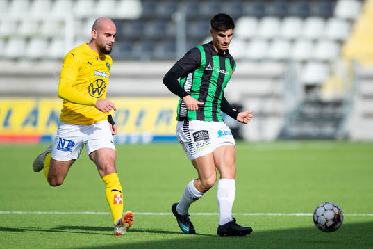 Jönköpings  Perparim Beqaj och GAIS Emin Grozdanic