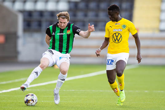 GAIS August Wängberg och Jönköpings Eric Johana Omondi