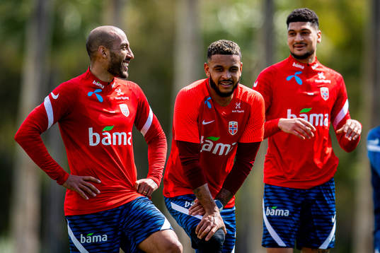 Haitam Aleesami, Joshua King and Bjørn Maars Johnsen of