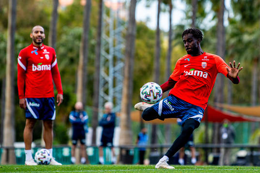 Tokmac Nguen of the Norwegian national football team