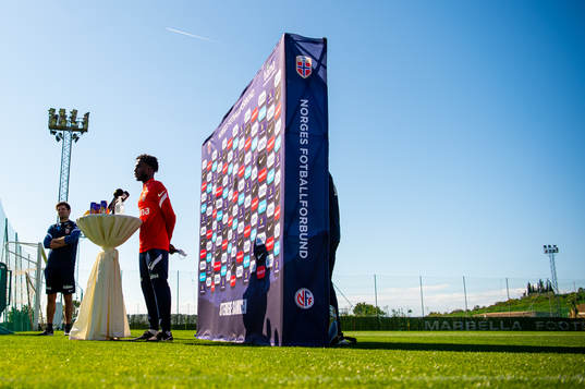 Tokmac Nguen of the Norwegian national football team talks