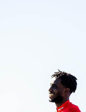 Tokmac Nguen of the Norwegian national football team talks