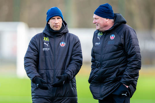 Assisterande tränare Mattias Lindström och tränare