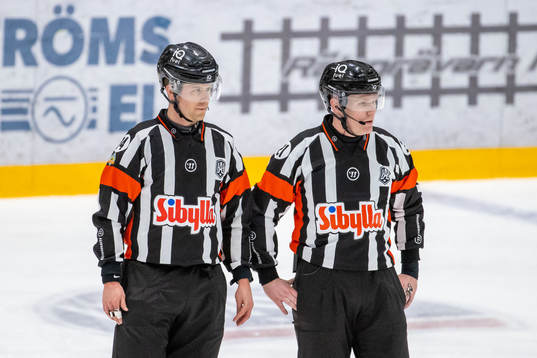 Domare Filip Sandstedt och domare Anders Sandahl
