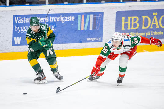 Björklövens Alex Hutchings och Moras Alexander Lundqvist