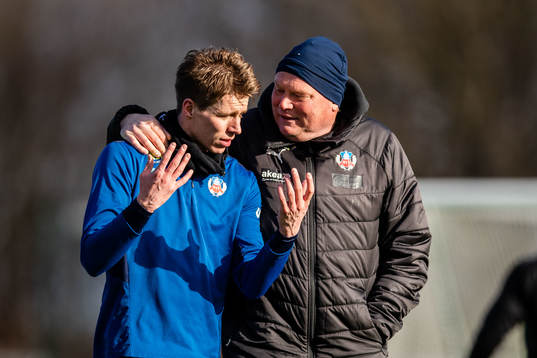 Bödvar Bödvarsson och tränare Jörgen Lennartsson
