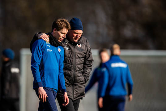 Bödvar Bödvarsson och tränare Jörgen Lennartsson
