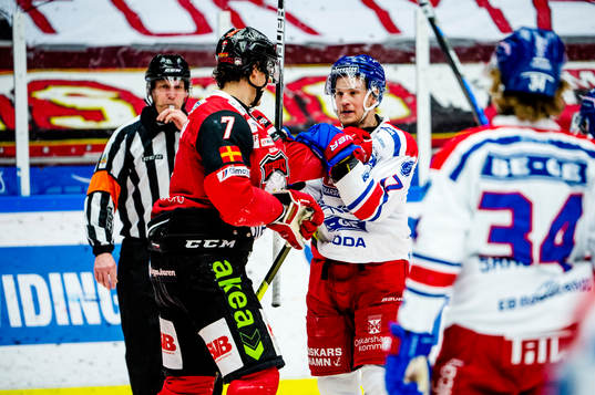 Malmö Redhawks Oliver Lauridsen i bråk med Oskarshamns