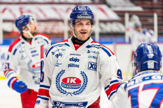 Oskarshamns Lance Bouma jublar