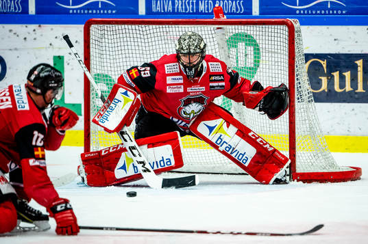 Malmö Redhawks målvakt Oscar Alsenfelt