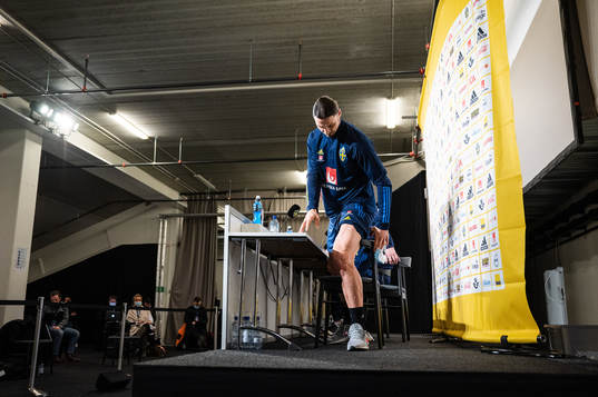 Zlatan Ibrahimovic of the Swedish national football team