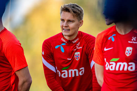 Martin Ødegaard of the Norwegian national football team