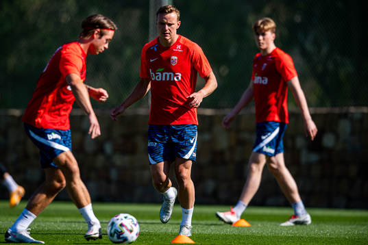 Patrick Berg and Marius Lode of the Norwegian national