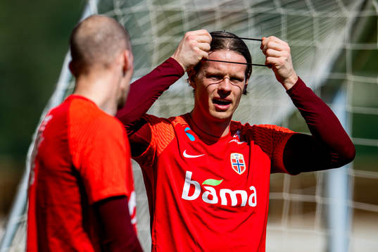 Goalkeeper Ørjan Håskjold Nyland of the Norwegian