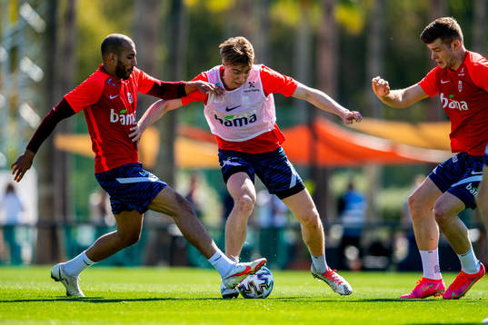 Haitam Aleesami, Kristian Thorstvedt and Alexander Sørloth