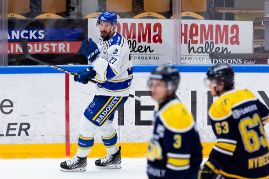 Leksands Marek Hrivik jublar