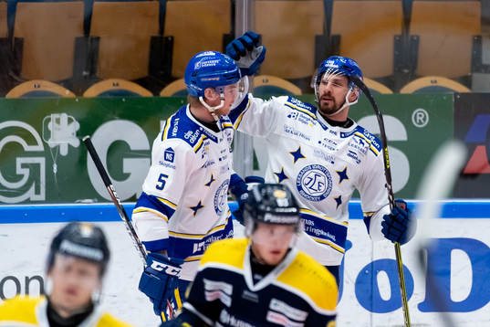 Leksands Marek Hrivik jublar