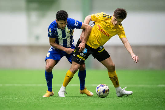 Elfsborgs Besfort Zeneli och IFK Göteborgs Hosam Aiesh