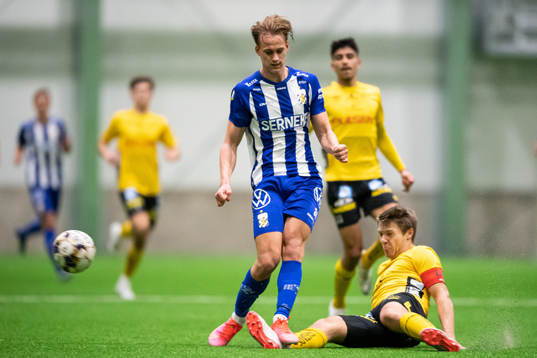 IFK Göteborgs Oscar Vilhelmsson och Elfsborgs Gustav Broman