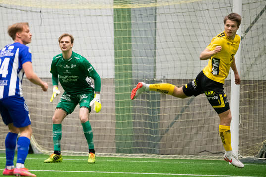 Elfsborgs Gustav Broman och målvakt Simon Andersson