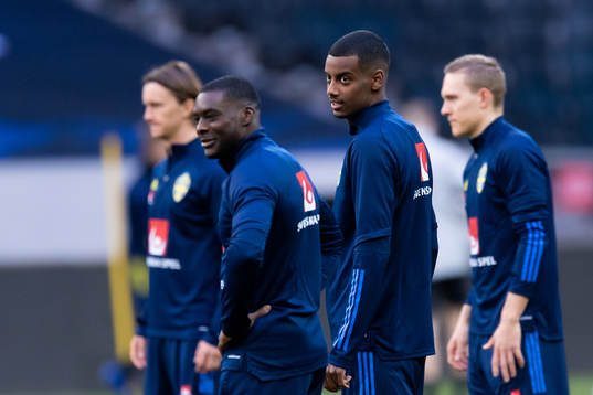 Alexander Isak of the Swedish national football team